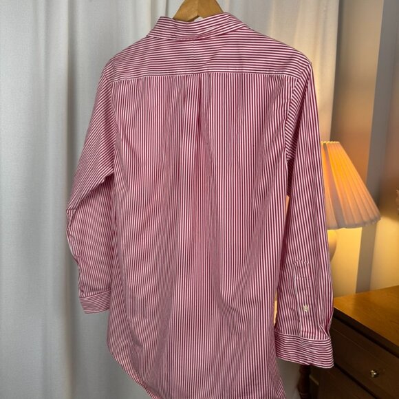 Polo Ralph Lauren Red White Stripe Button Down Men's Shirt XXL - Picture 7 of 8